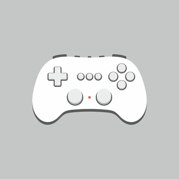 Βίντεο Παιχνίδι Στο Εικονίδιο Joystick Επίπεδη Στυλ Απομονωμένα Λευκό Φόντο — Διανυσματικό Αρχείο