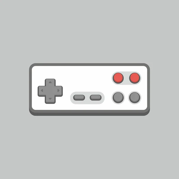 Icona Del Videogioco Joystick Stile Piatto Isolato Sfondo Bianco — Vettoriale Stock