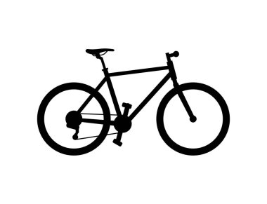 Hibrit Bisiklet. beyaz arka plan üzerinde izole