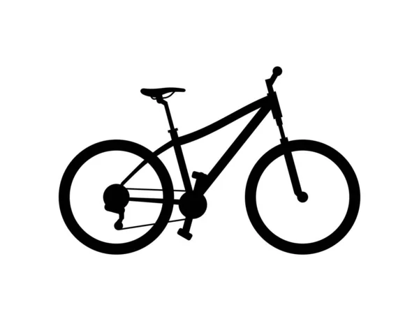 Mountainbike Geïsoleerd Witte Achtergrond — Stockvector