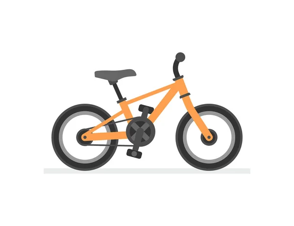 Kids Bike Izolált Fehér Háttér — Stock Vector