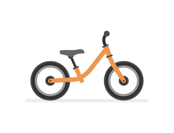 Kids Bike Izolált Fehér Háttér — Stock Vector