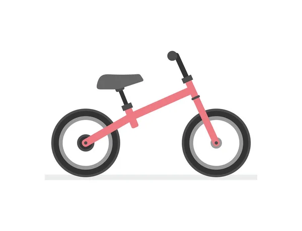 Bicicleta Infantil Aislado Sobre Fondo Blanco — Vector de stock