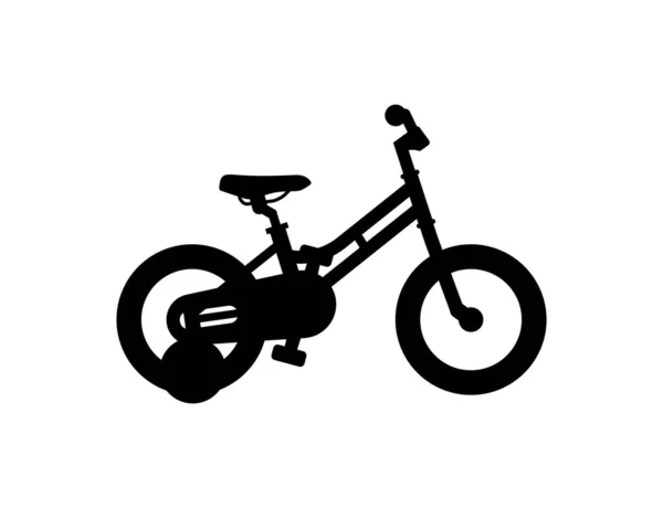 Kinderfiets Geïsoleerd Witte Achtergrond — Stockvector