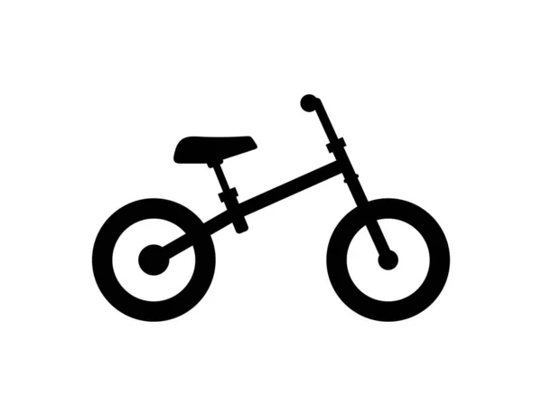 Bicicleta Infantil Aislado Sobre Fondo Blanco — Archivo Imágenes Vectoriales