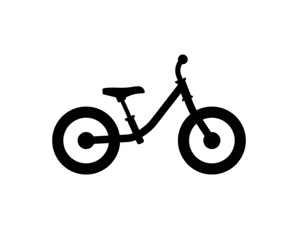 Bicicleta Infantil Aislado Sobre Fondo Blanco — Vector de stock