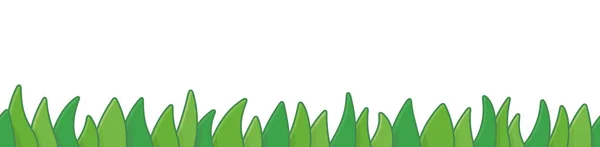 Зеленая Граница Бесшовный Шаблон Изолированные Белом Фоне — стоковый вектор