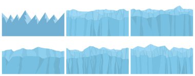 Dikişsiz dağlar seti. Oyun grafiği