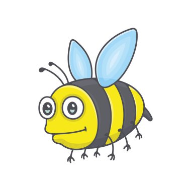 Arı. beyaz arka plan üzerinde izole