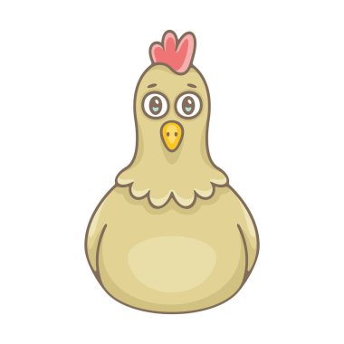 Tavuk. beyaz arka plan üzerinde izole