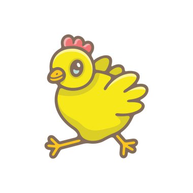 Piliç. beyaz arka plan üzerinde izole