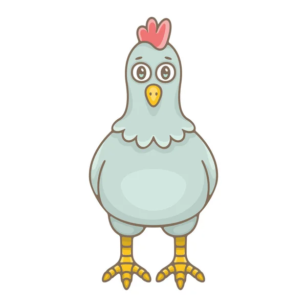 Gallina Aislado Sobre Fondo Blanco — Vector de stock