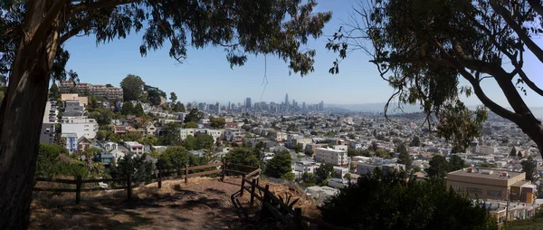 Panorama San Francisco Billy Goat Hill Overlooking Noe Valley — стоковое фото