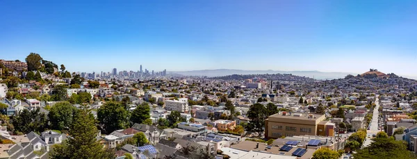 Panorama San Francisco Billy Goat Hill Widokiem Noe Valley — Zdjęcie stockowe