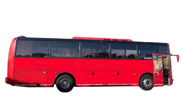 Isolierter Roter Reisebus — Stockfoto
