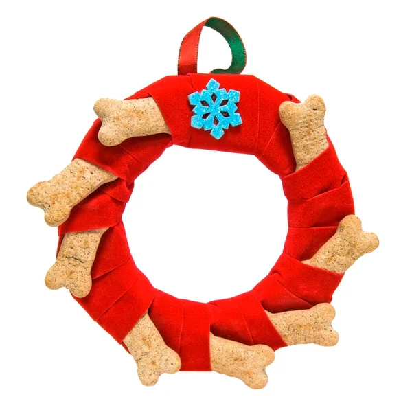 Gâterie Faite Main Pour Chien Couronne Noël — Photo