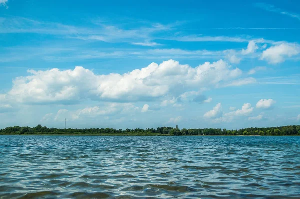 Krasne Gölü Panoraması Stok Fotoğraf