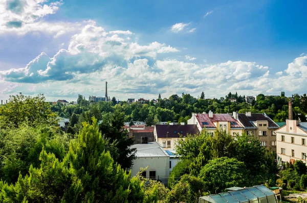 Panorama Der Stadt Der Abzweigung — Stockfoto