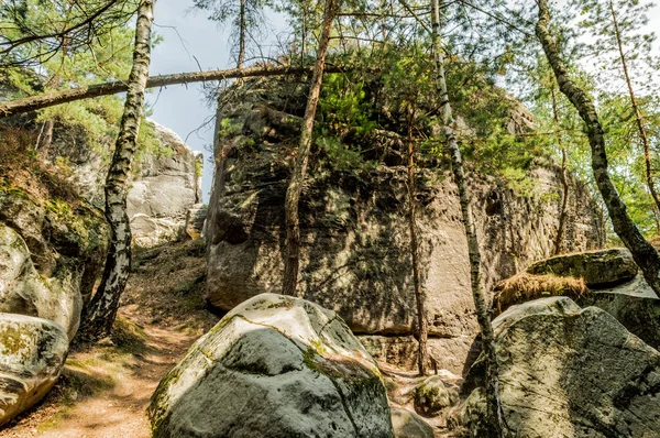 Камінь Скал Trail Klokoske — стокове фото