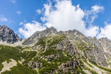 Yaz aylarında Slovak yüksek tatras