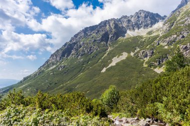 Yaz aylarında Slovak yüksek tatras