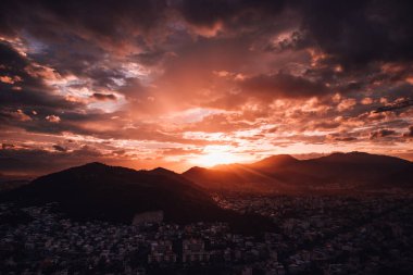 NHA TRANG, VIETNAM - Aug 11,2018: Nha Trang city view on sunset