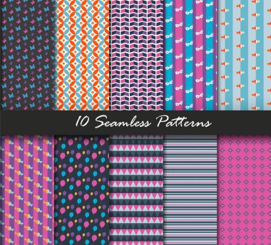 10 Dikişsiz desen seti