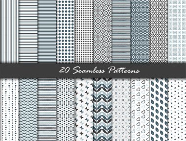 20 Dikişsiz desen seti