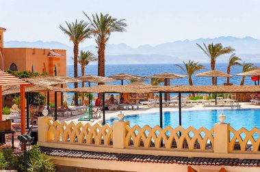 havuz, otel ve deniz, Red Sea, Mısır