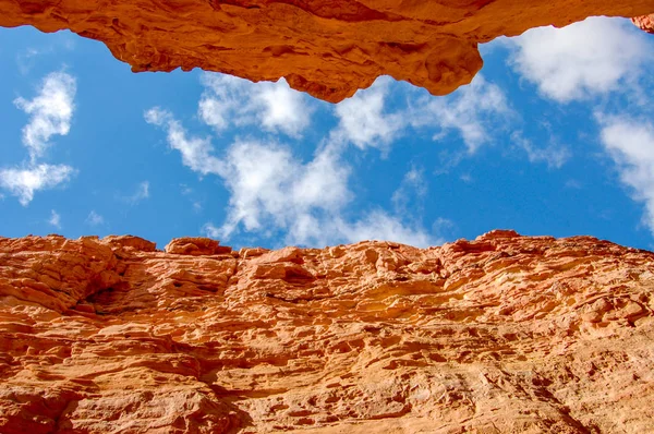 Veduta Del Cielo Dal Canyon Mondo Del Rosso Terra Perduta — Foto Stock