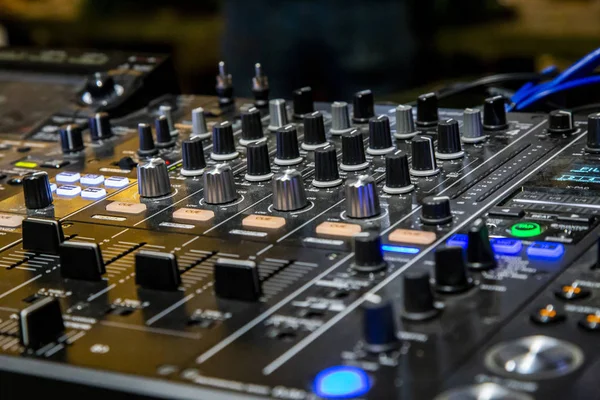 Professionele Partij Sound Mixer Van Controller — Stockfoto