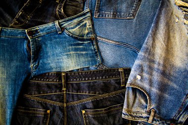 arka plan koyu mavi Jeans, kopya alanı