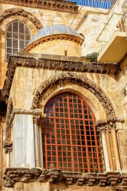 Eski Şehir, İsrail'de Kudüs'te Kutsal Sepulchre Kilisesi Mimarlık Duvar parçası