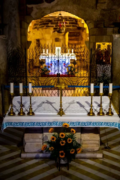 Nasıra Srail Haziran 2020 Meryem Evinin Annunciation Bazilikası Meryem Mağarası — Stok fotoğraf