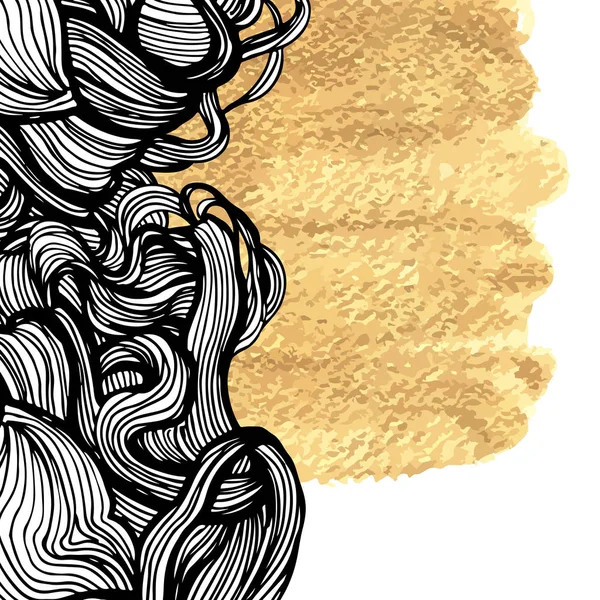 シームレスな混合スレッド ベクトル イラストで抽象的な装飾的なパターン — ストックベクタ