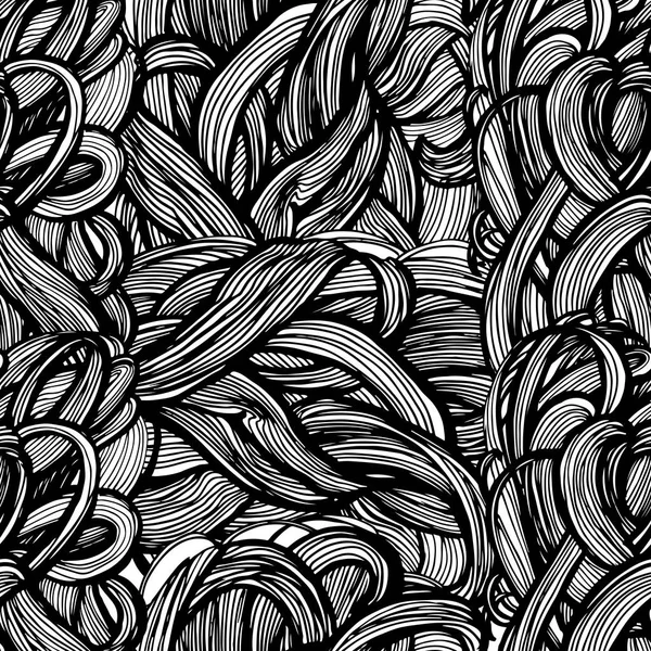 シームレスな混合スレッド ベクトル イラストで抽象的な装飾的なパターン — ストックベクタ