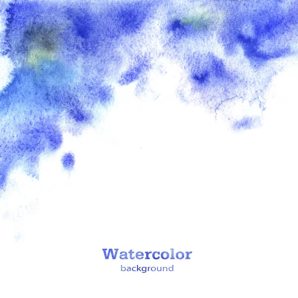 Aquarell Blau Abstrakten Hintergrund Aquarell Grunge Vorlage — Stockfoto