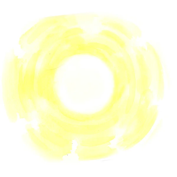 Анотація Акварельного Ескізу Сонце — стокове фото