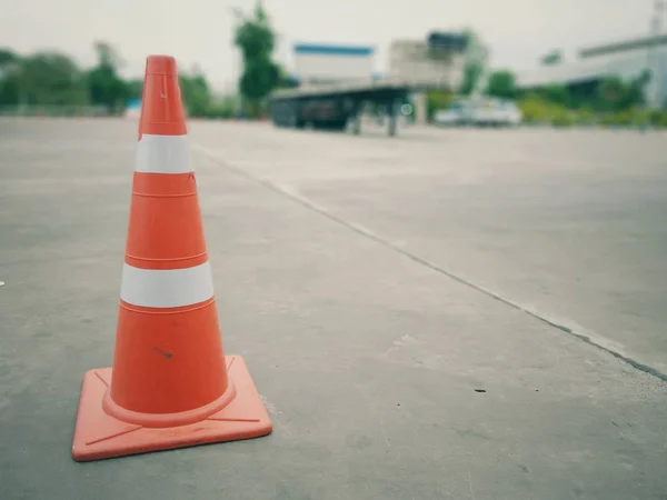 Red rubber cone — Stock Photo, Image