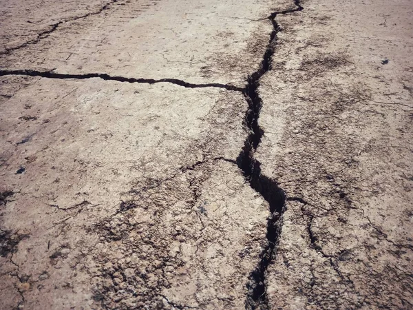 The soil is a crack from the lack of water. — Stock Photo, Image