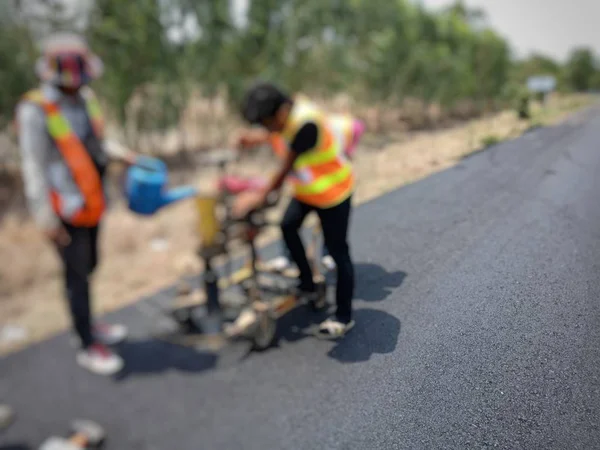 Yol kalınlığı, bulanıkbulmak için asfalt yol yüzeyi için sondaj
