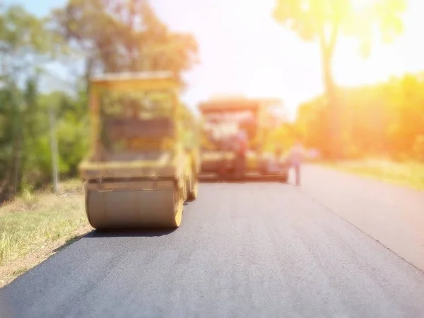 Asphalt road construction in Asia