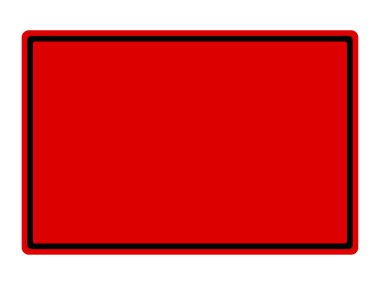 Çizimlere ait boş trafik işaretleri