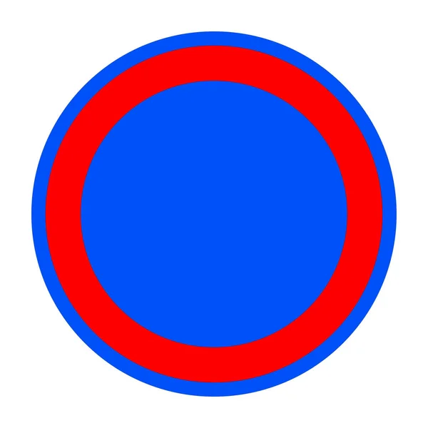Panneau de signalisation, type circulaire — Photo