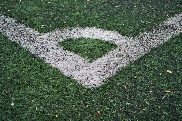 Kunstrasen-Futsalfeld — Stockfoto