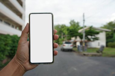 Cep telefonları resimleri doldurmak için boş yüz