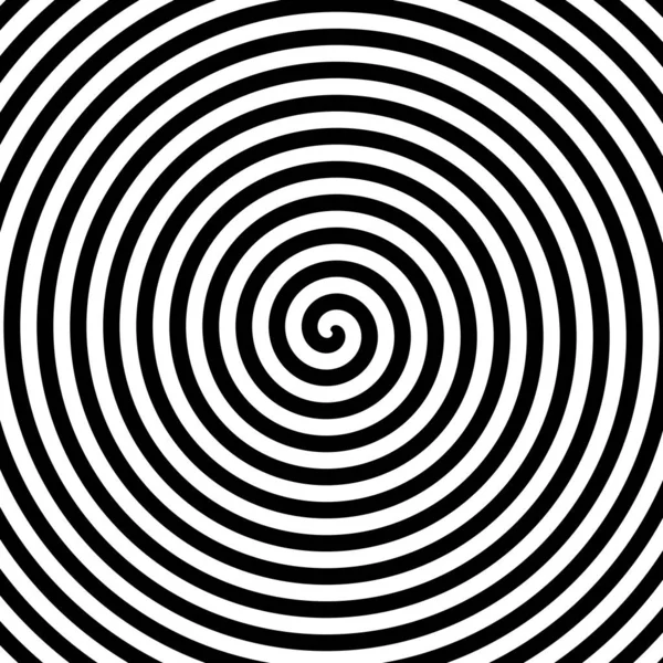 Fekete-fehér kör vonalak egy négyzet alakú dobozban — Stock Fotó