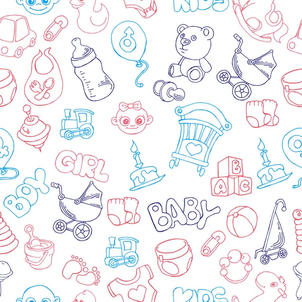 Sevimli karalama bebek kusursuz desen