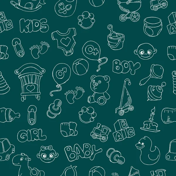 Sevimli karalama bebek kusursuz desen