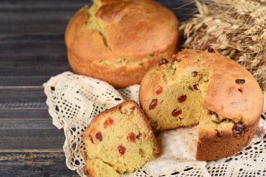 Panettone Noel veya Ea için geleneksel İtalyan tatlı